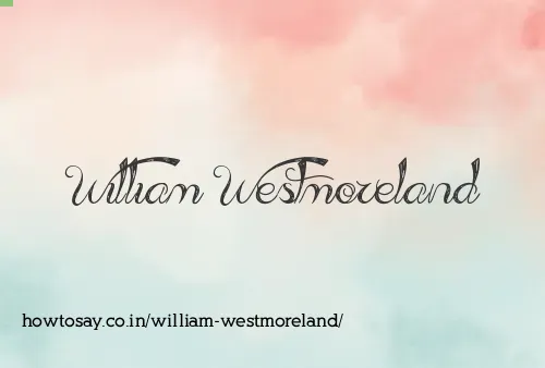 William Westmoreland