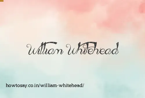 William Whitehead