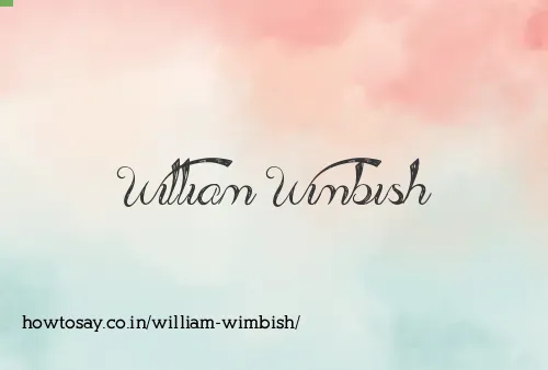 William Wimbish