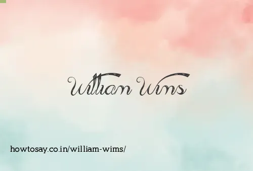 William Wims