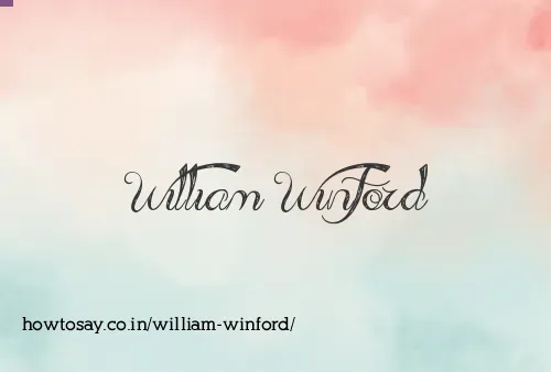William Winford