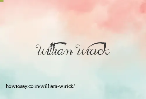 William Wirick