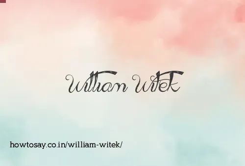William Witek