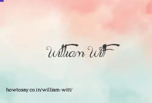 William Witt