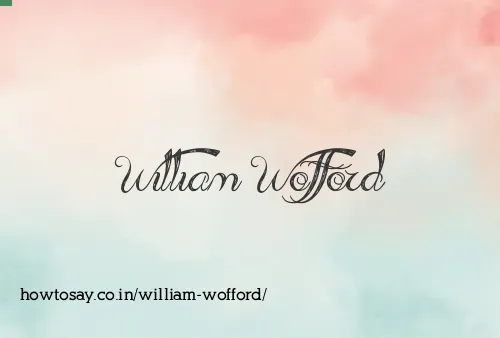 William Wofford