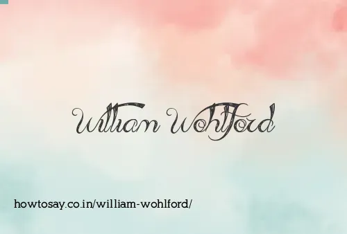 William Wohlford