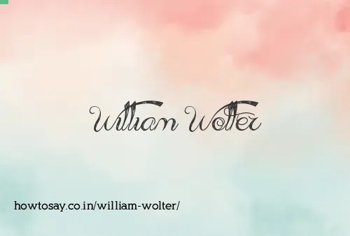 William Wolter