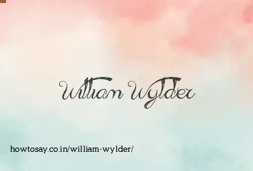 William Wylder
