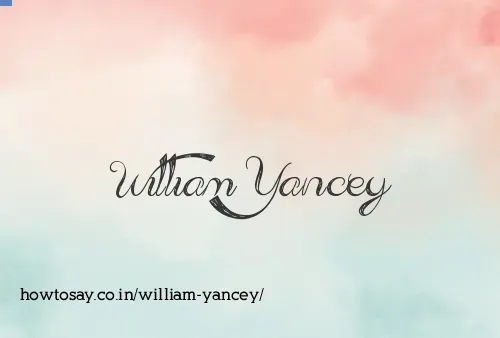 William Yancey