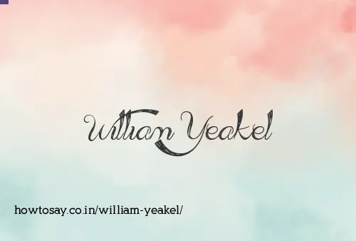 William Yeakel