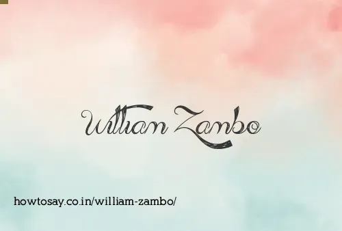 William Zambo