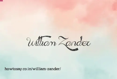 William Zander