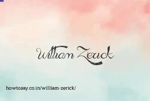 William Zerick