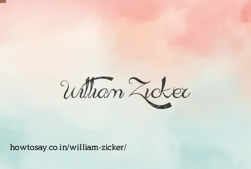 William Zicker