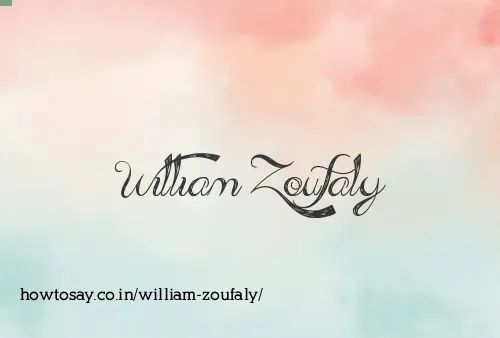 William Zoufaly