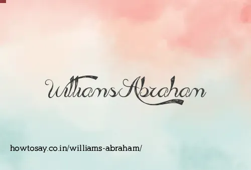Williams Abraham