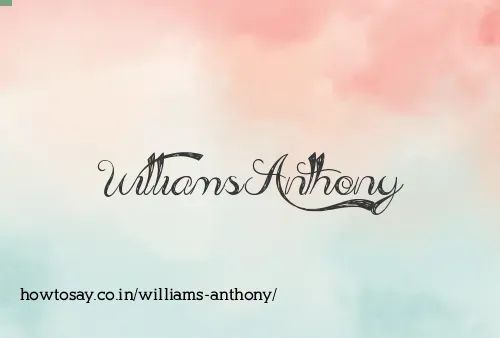 Williams Anthony