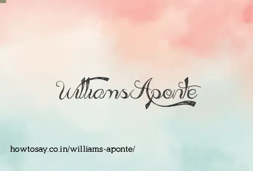 Williams Aponte