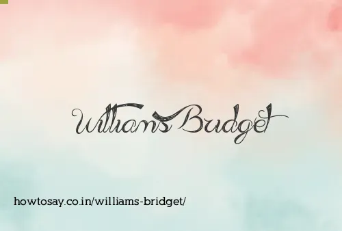 Williams Bridget