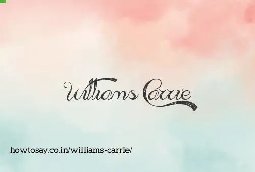 Williams Carrie