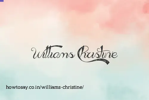 Williams Christine