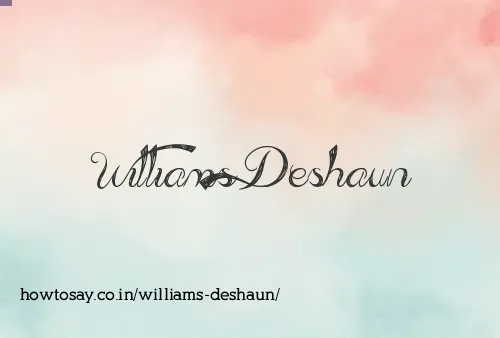 Williams Deshaun
