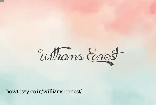 Williams Ernest