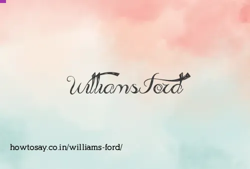 Williams Ford