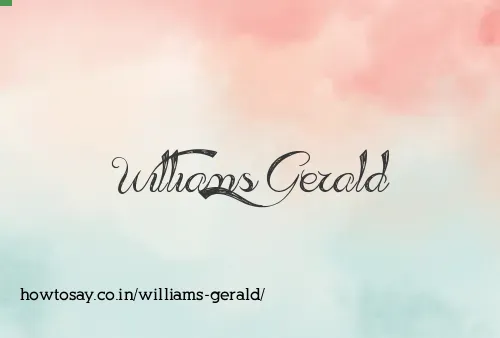 Williams Gerald