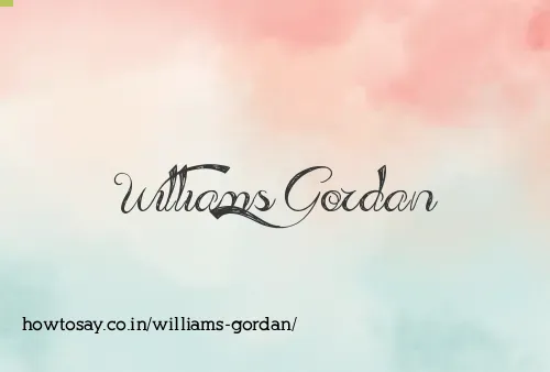 Williams Gordan