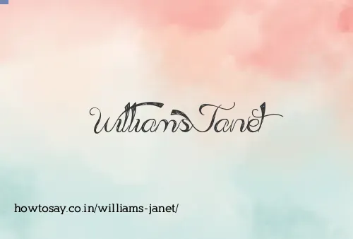 Williams Janet