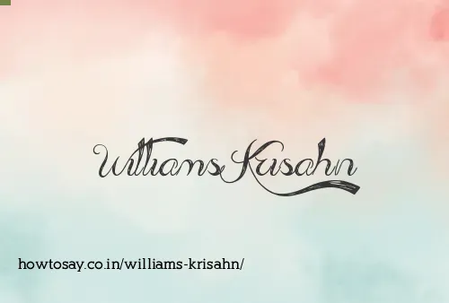 Williams Krisahn