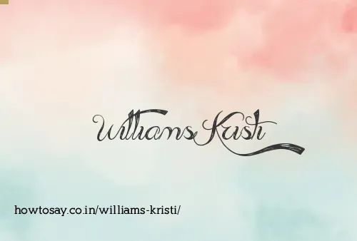 Williams Kristi