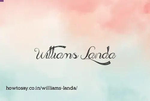Williams Landa