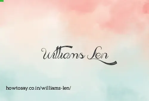 Williams Len