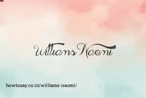 Williams Naomi