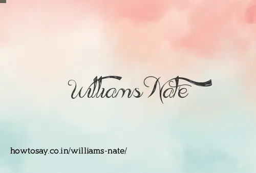 Williams Nate