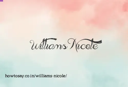 Williams Nicole