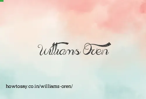 Williams Oren