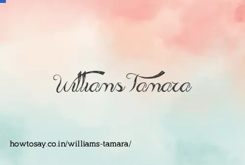 Williams Tamara