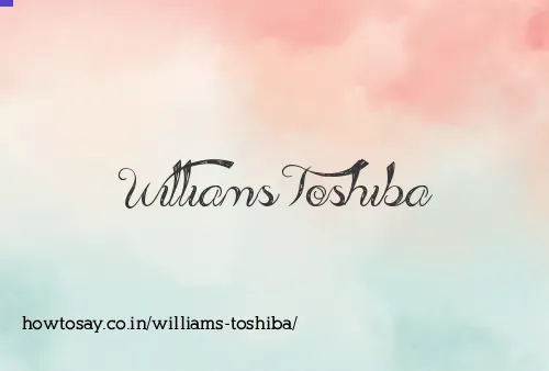 Williams Toshiba