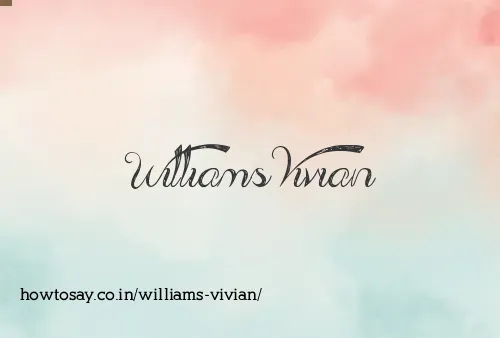Williams Vivian