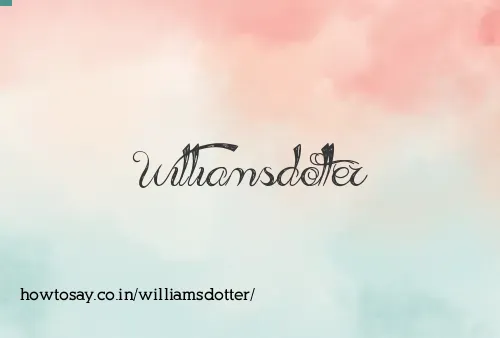Williamsdotter