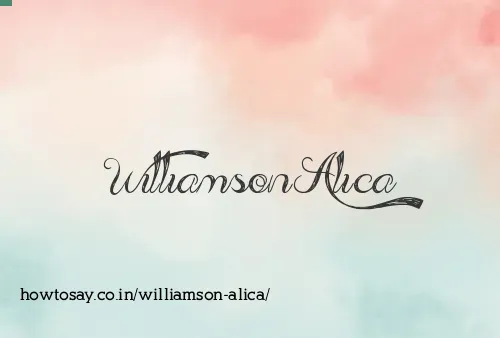 Williamson Alica