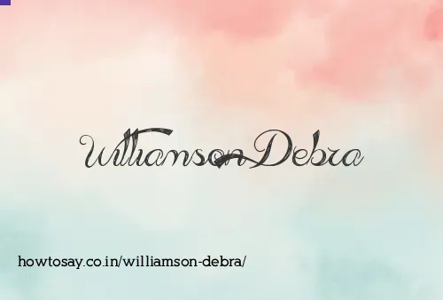 Williamson Debra