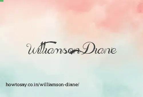 Williamson Diane