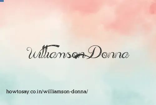 Williamson Donna