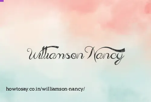 Williamson Nancy