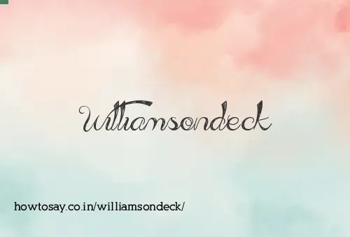 Williamsondeck