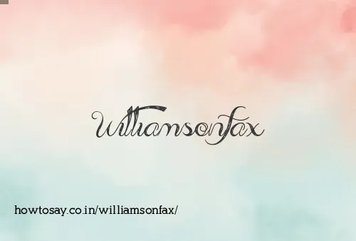 Williamsonfax